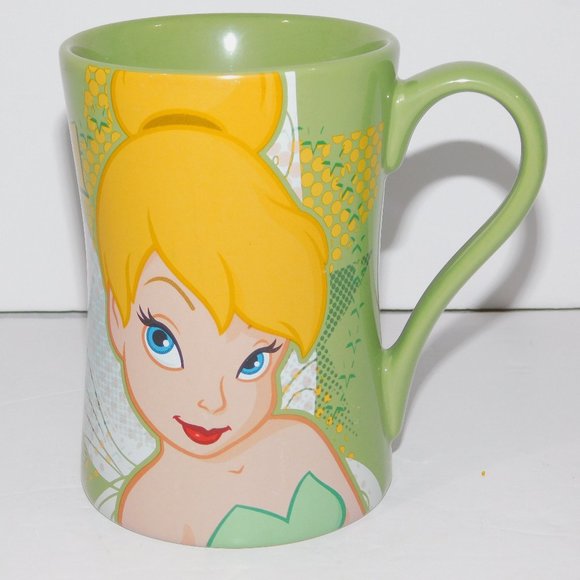 Disney Store Tinker Bell Sassy & Blonde Large Green Coffee Mug - Picture 1 of 8